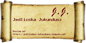 Jedlicska Jukundusz névjegykártya